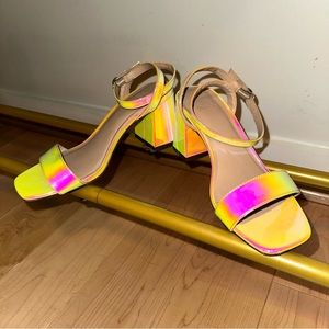 Fun block heels for going out